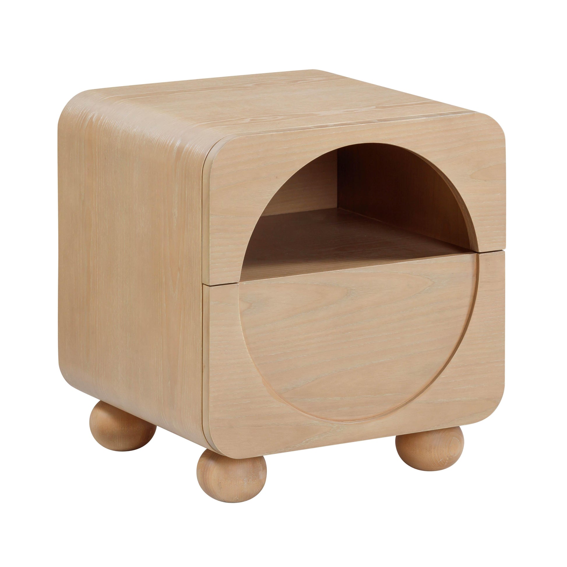 Moonrise 20" Natural Ash Nightstand With Drawer - Default Variant