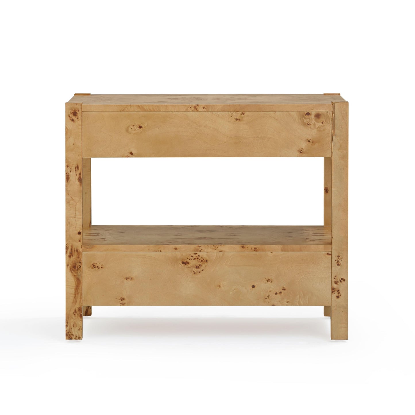 Brandyss 26" Burl 2-Drawer Nightstand