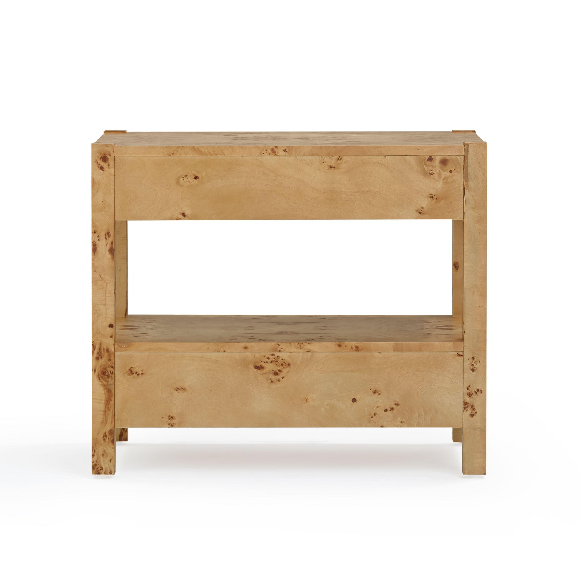 Brandyss 26" Burl 2-Drawer Nightstand