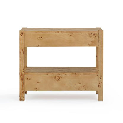 Brandyss 26" Burl 2-Drawer Nightstand