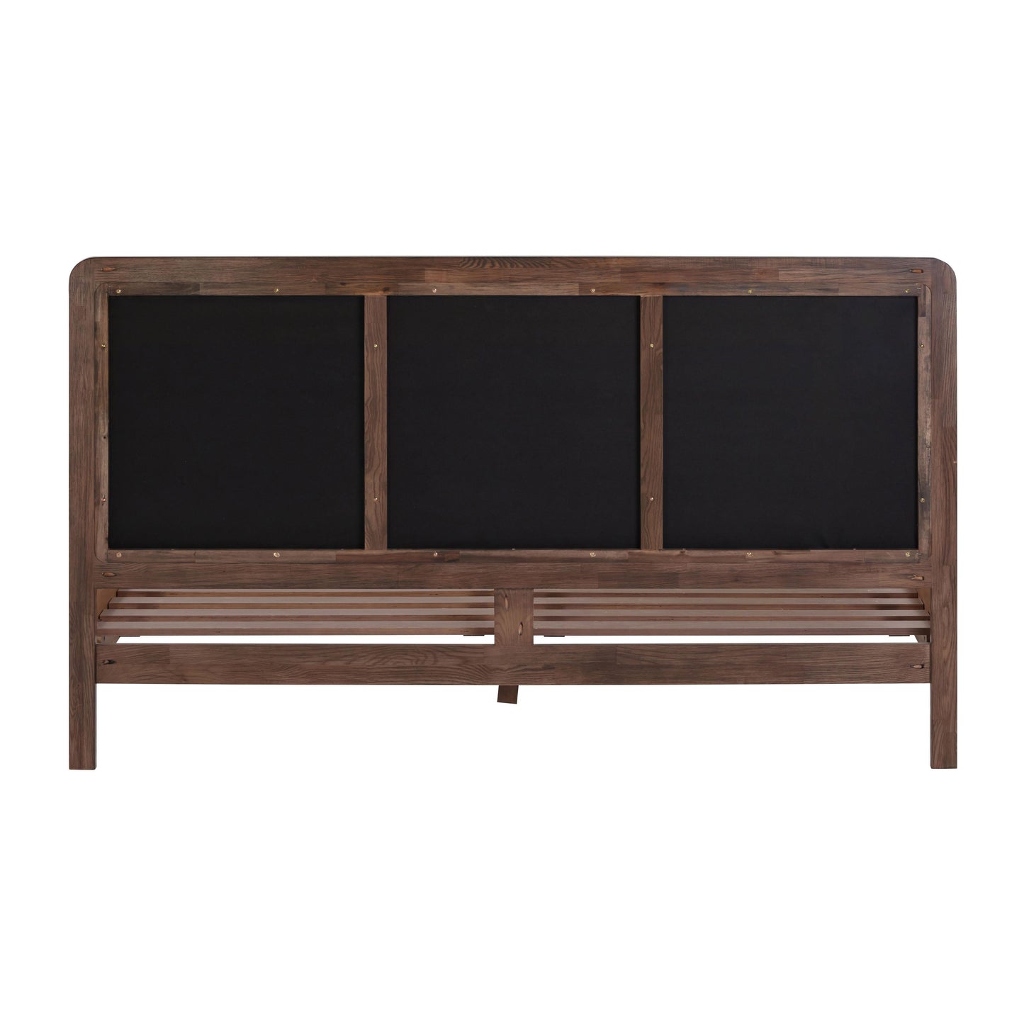 Hella Contract-Grade Velvet and Ash Wood Bed