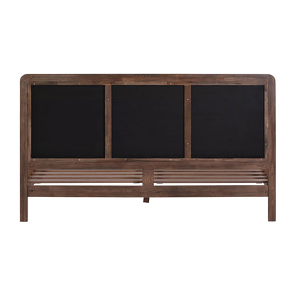 Hella Contract-Grade Velvet and Ash Wood Bed