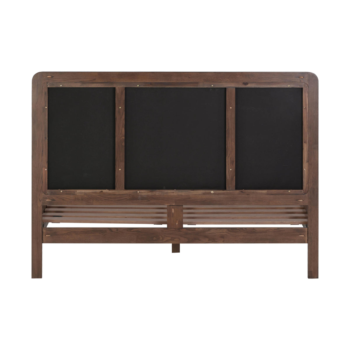Hella Contract-Grade Velvet and Ash Wood Bed