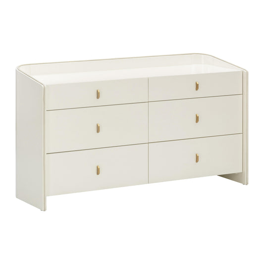 Collins 56" Cream 6-Drawer Dresser - Default Variant