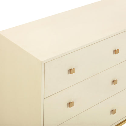 Pesce 57" Faux Shagreen 6-Drawer Dresser