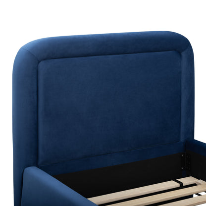 Briella Performance Velvet Trundle Bed in Twin