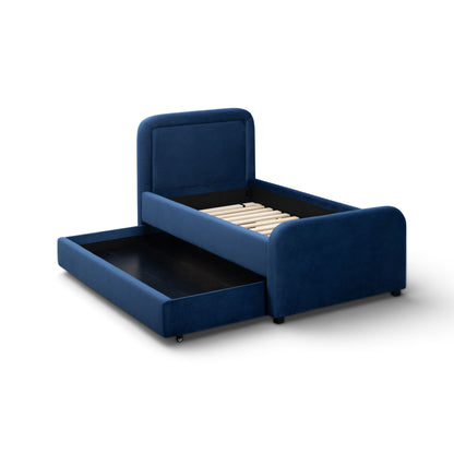 Briella Performance Velvet Trundle Bed in Twin
