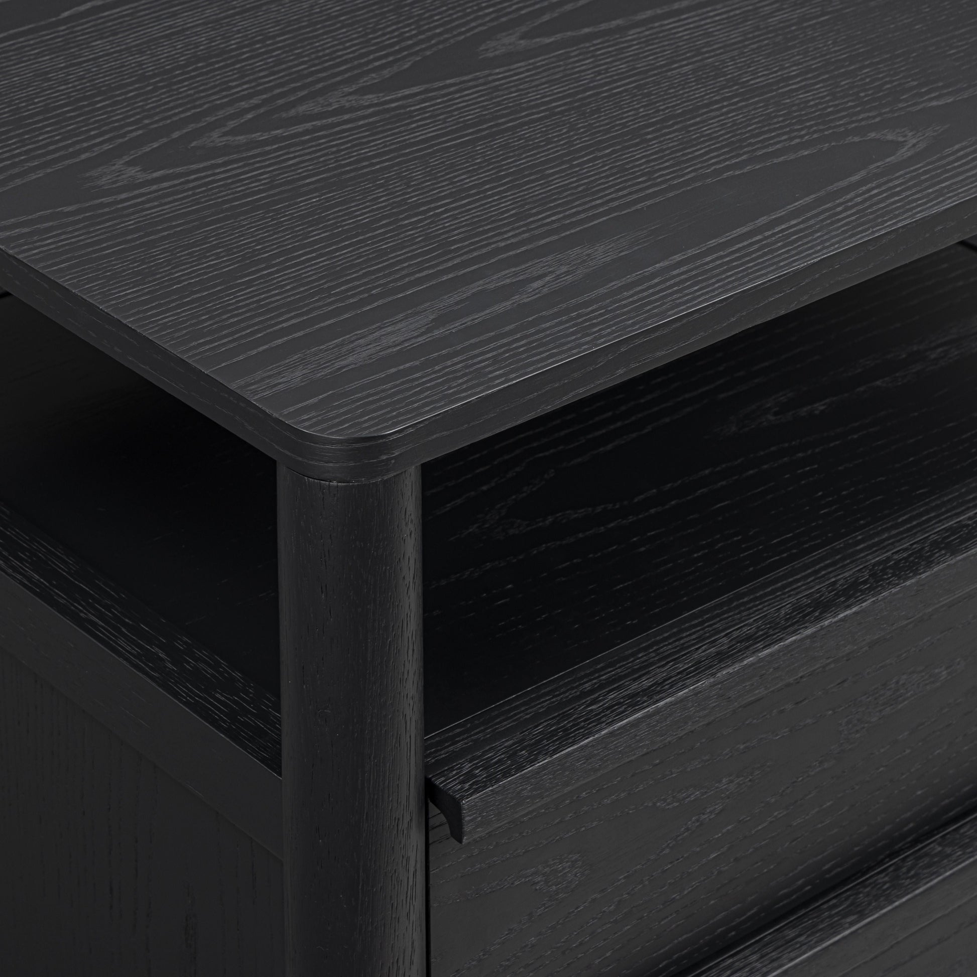Tyra 22" Ash 2-Drawer Nightstand
