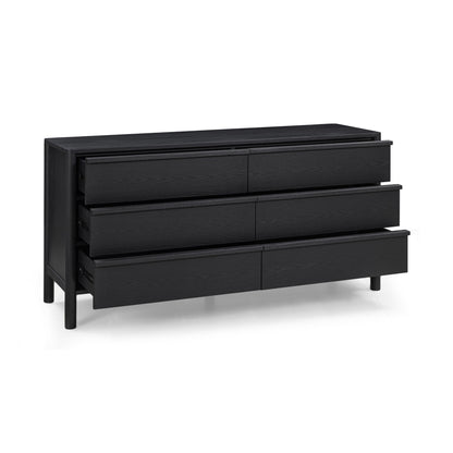 Tyra 62" Ash 6-Drawer Dresser