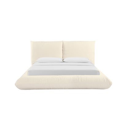 Romp Cream Upcycled Performance Linen Bed