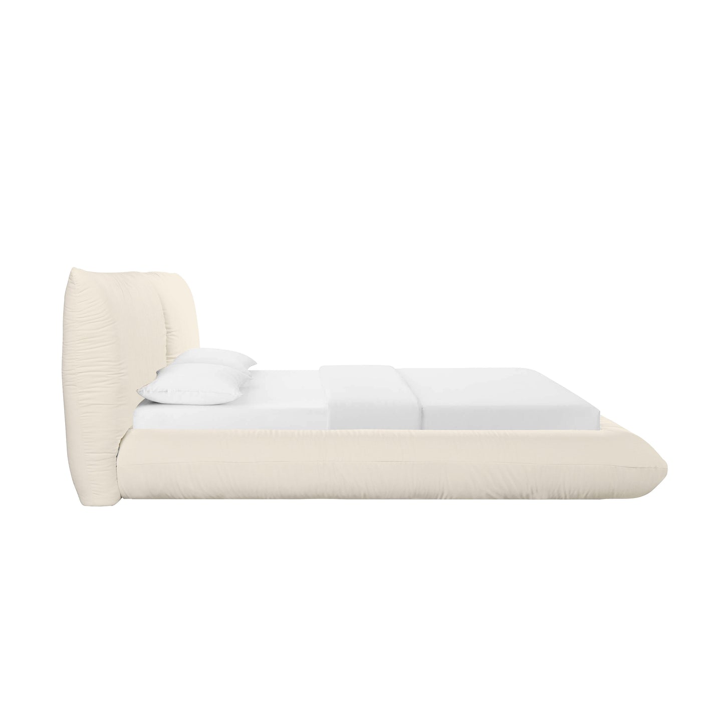 Romp Cream Upcycled Performance Linen Bed