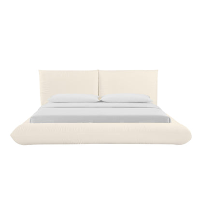 Romp Cream Upcycled Performance Linen Bed