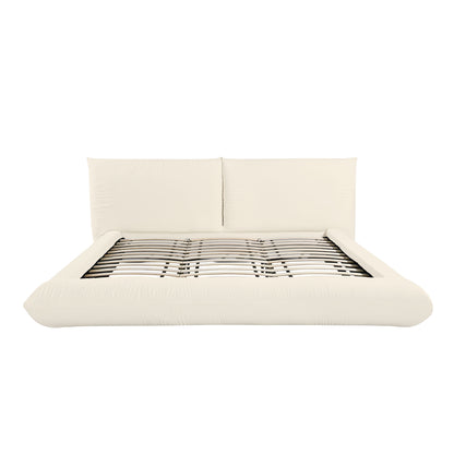 Romp Cream Upcycled Performance Linen Bed