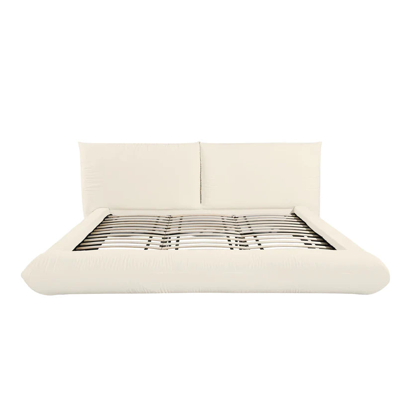 Romp Cream 100% Upcycled Linen Bed