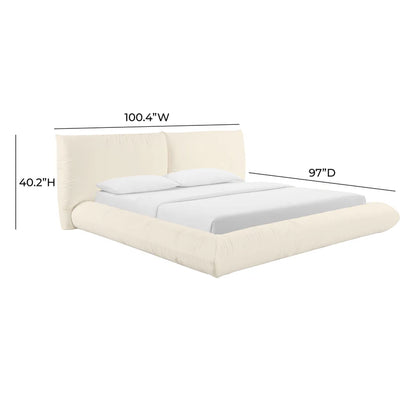 Romp Cream 100% Upcycled Linen Bed