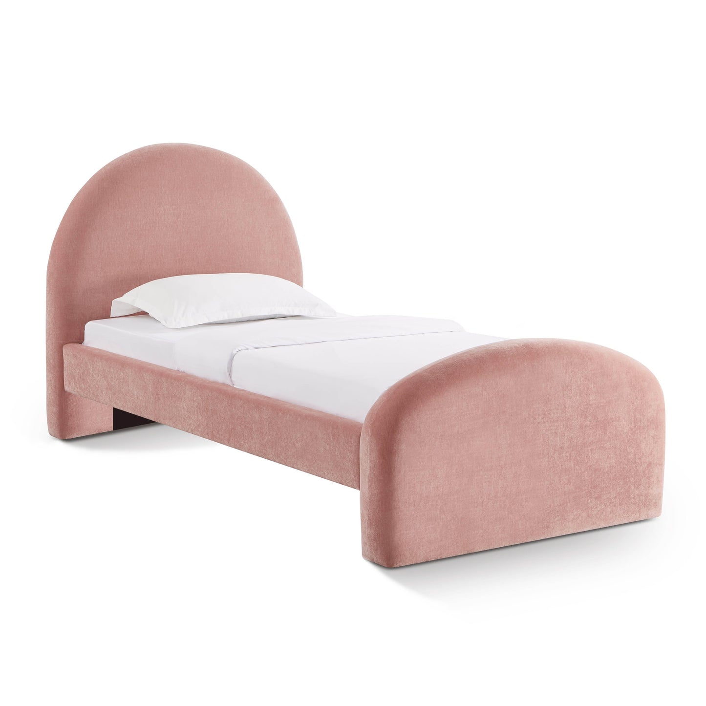 Moon Rose Upcycled Contract-Grade Chenille Twin Bed - Default Variant