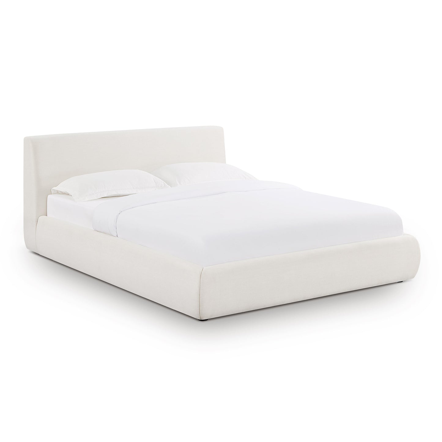 Isla Cream Upcycled Performance Linen Bed - Queen