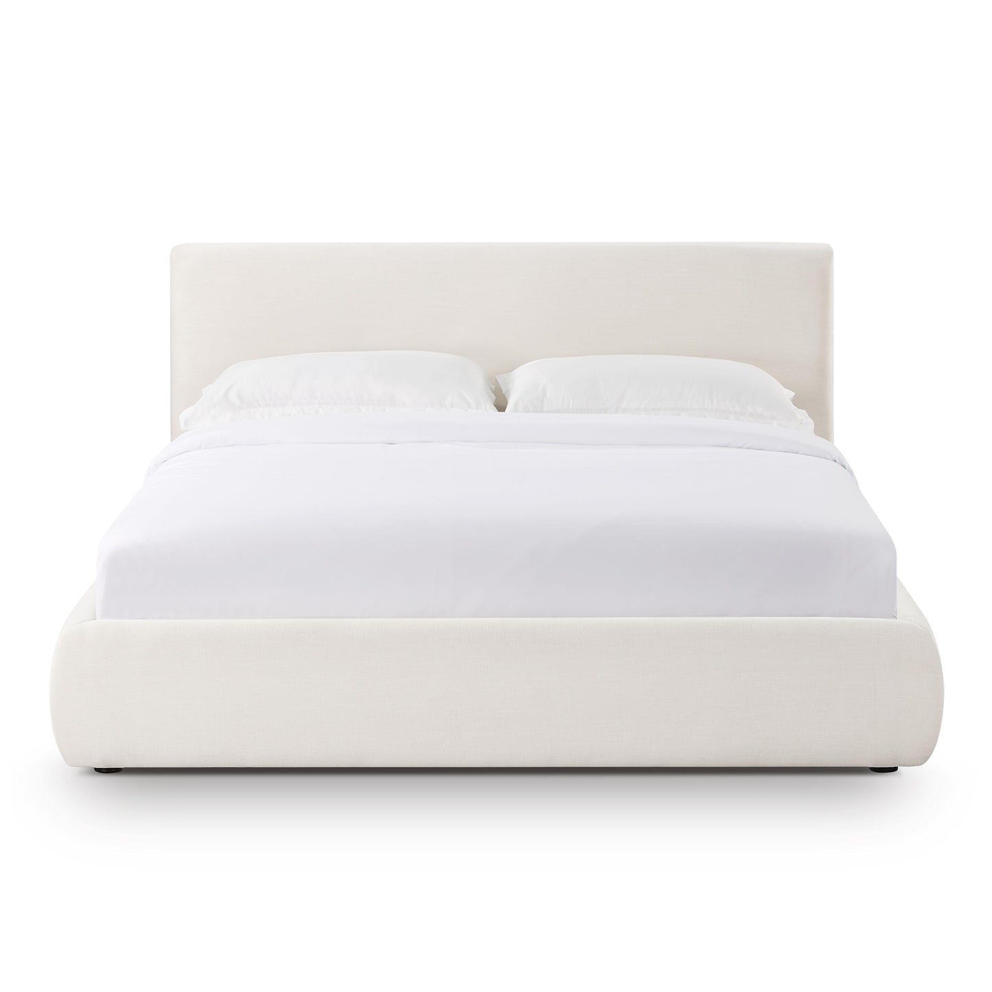 Isla Cream Upcycled Performance Linen Bed