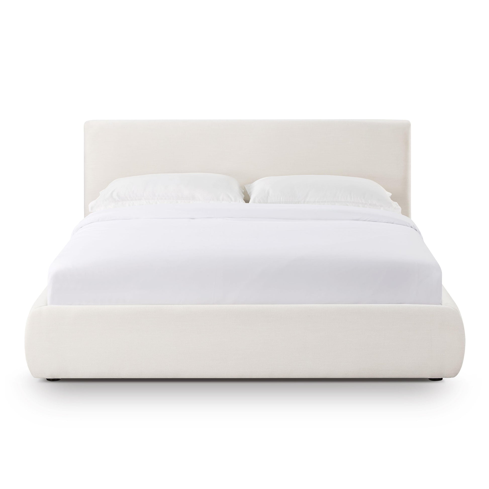 Isla Cream Upcycled Performance Linen Bed