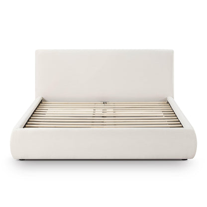 Isla Cream Upcycled Performance Linen Bed