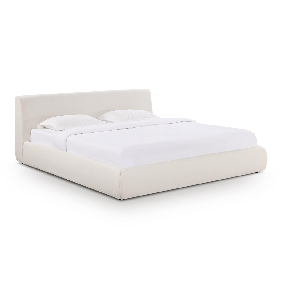 Isla Cream Upcycled Performance Linen Bed - King