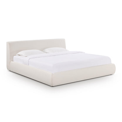 Isla Cream Upcycled Performance Linen Bed - King