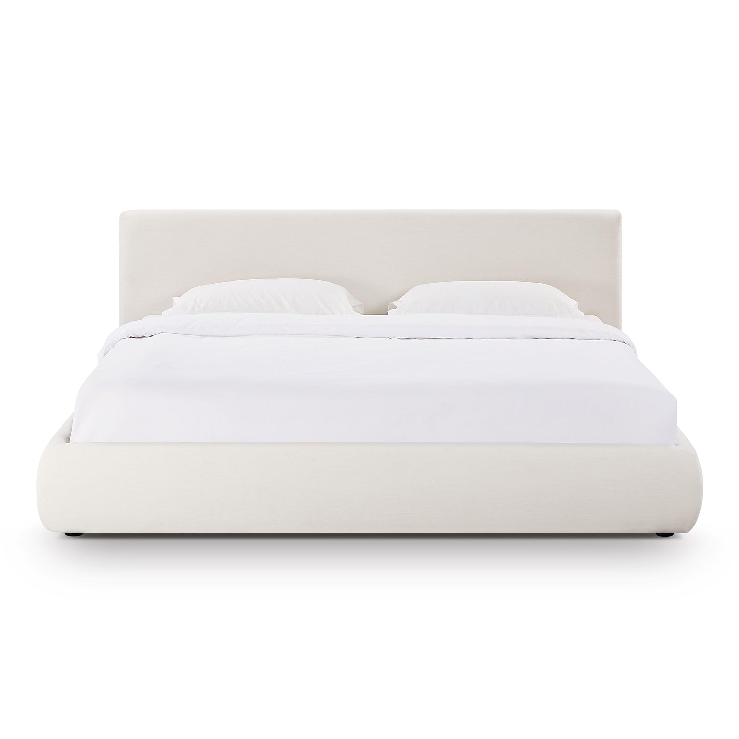 Isla Cream Upcycled Performance Linen Bed