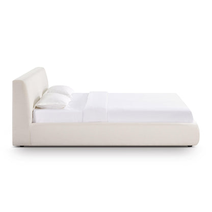 Isla Cream Upcycled Performance Linen Bed