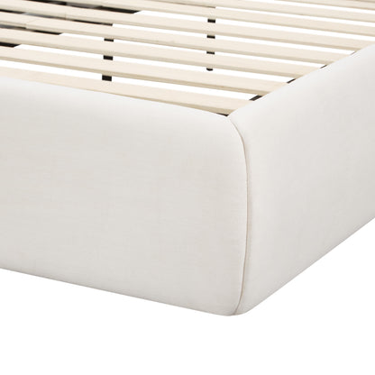 Isla Cream Upcycled Performance Linen Bed