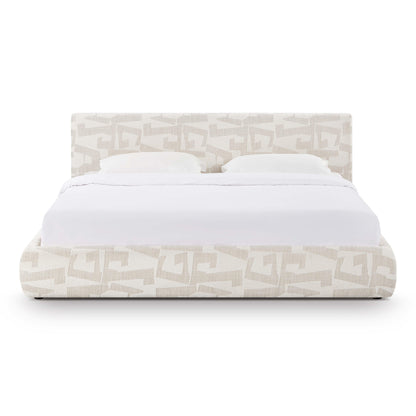 Isla Cream Jacquard Pattern Bed