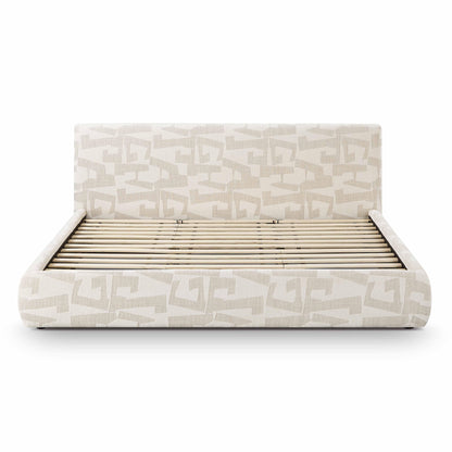 Isla Cream Jacquard Pattern Bed