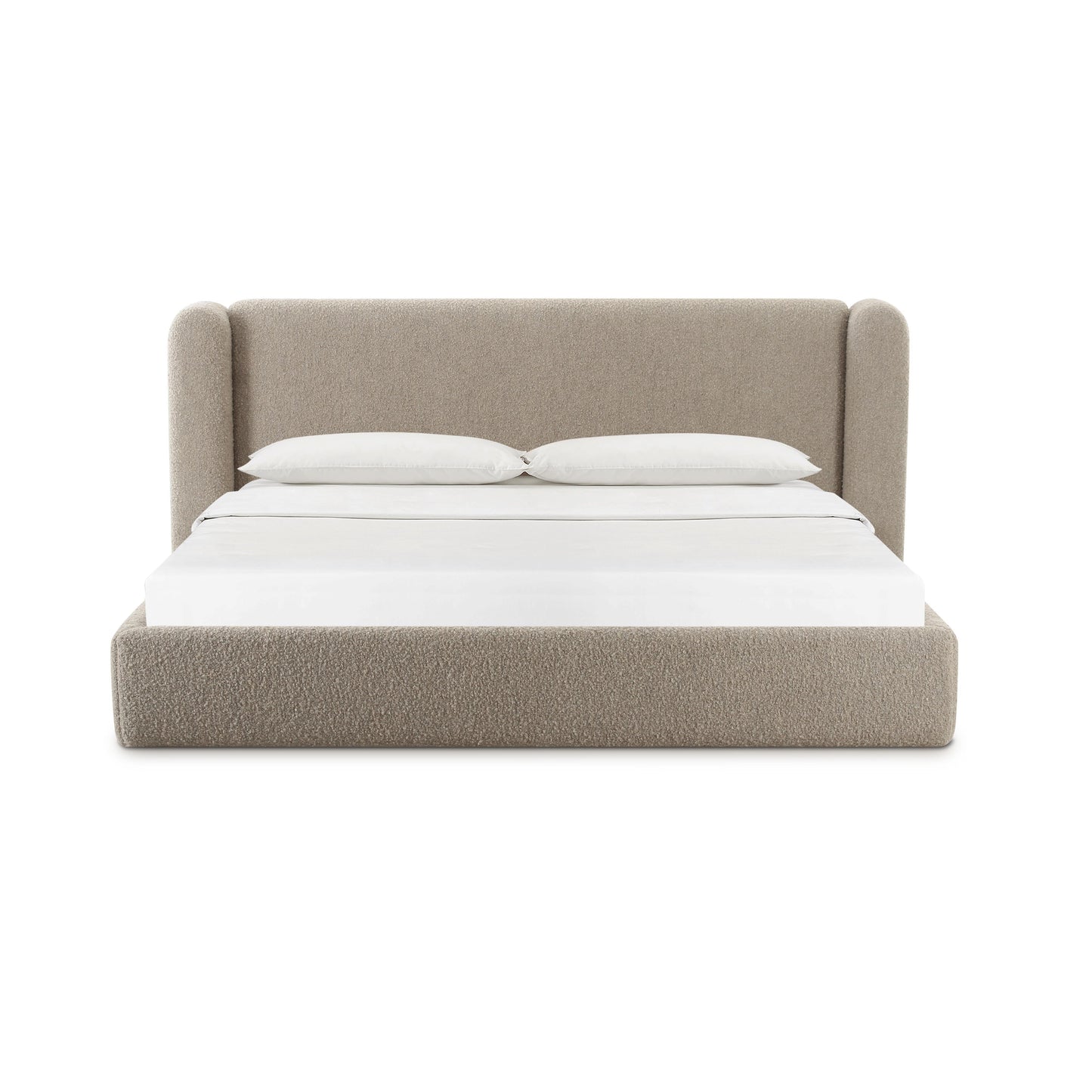 Babette Tan Contract-Grade Boucle Bed
