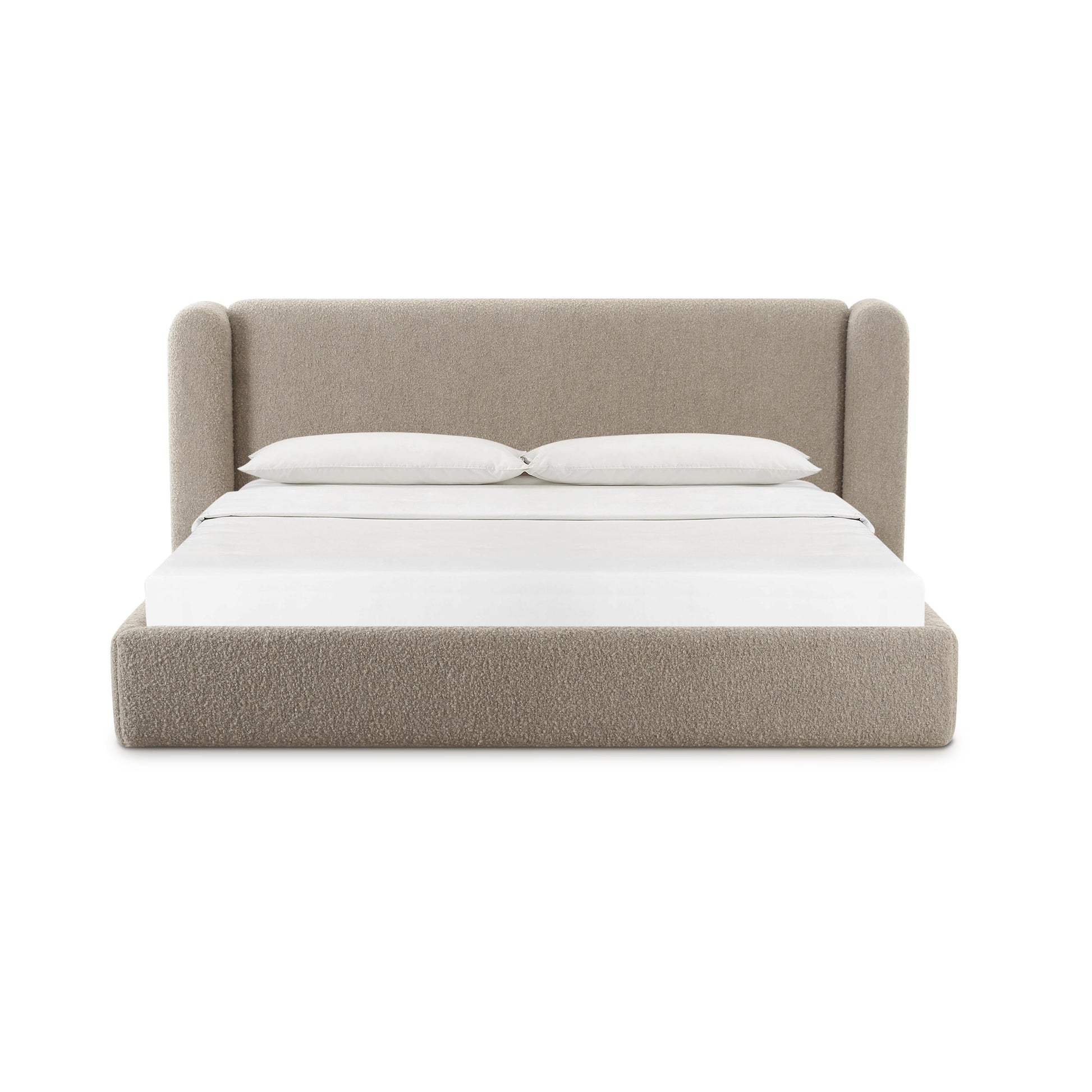 Babette Tan Contract-Grade Boucle Bed