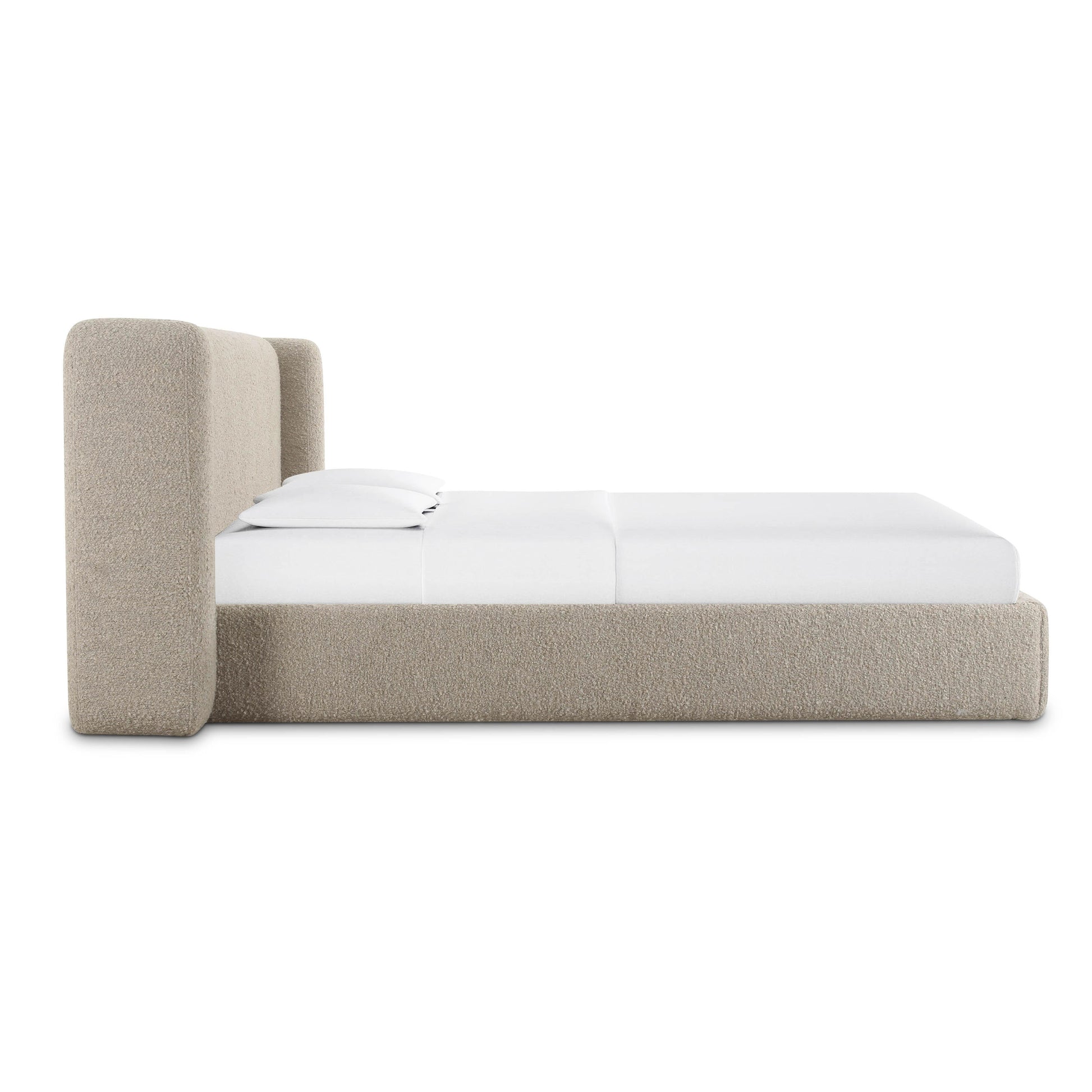 Babette Tan Contract-Grade Boucle Bed