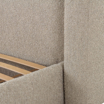 Babette Tan Contract-Grade Boucle Bed