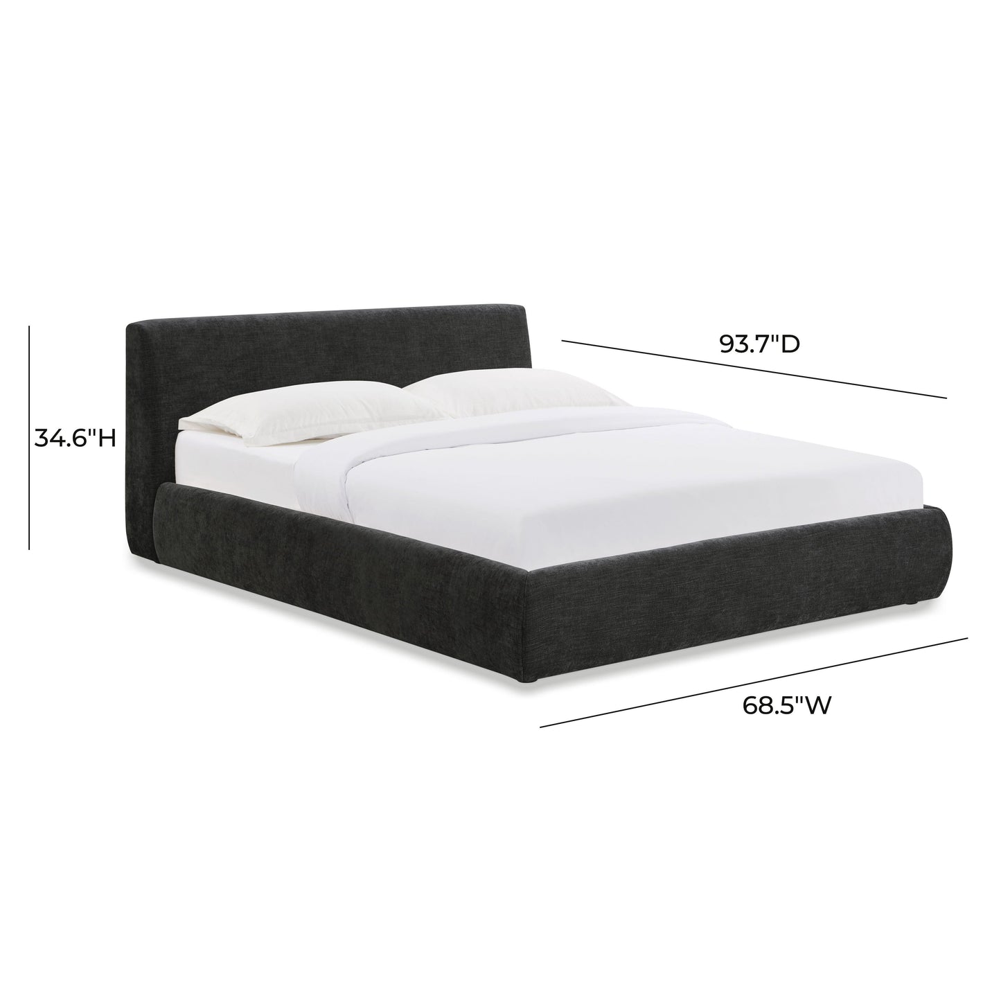 Isla Textured Performance Velvet Bed