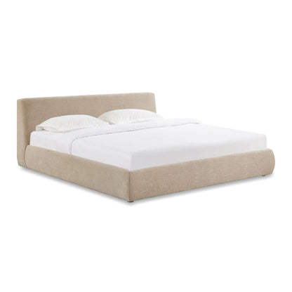 Isla Textured Performance Velvet Bed - Taupe / King