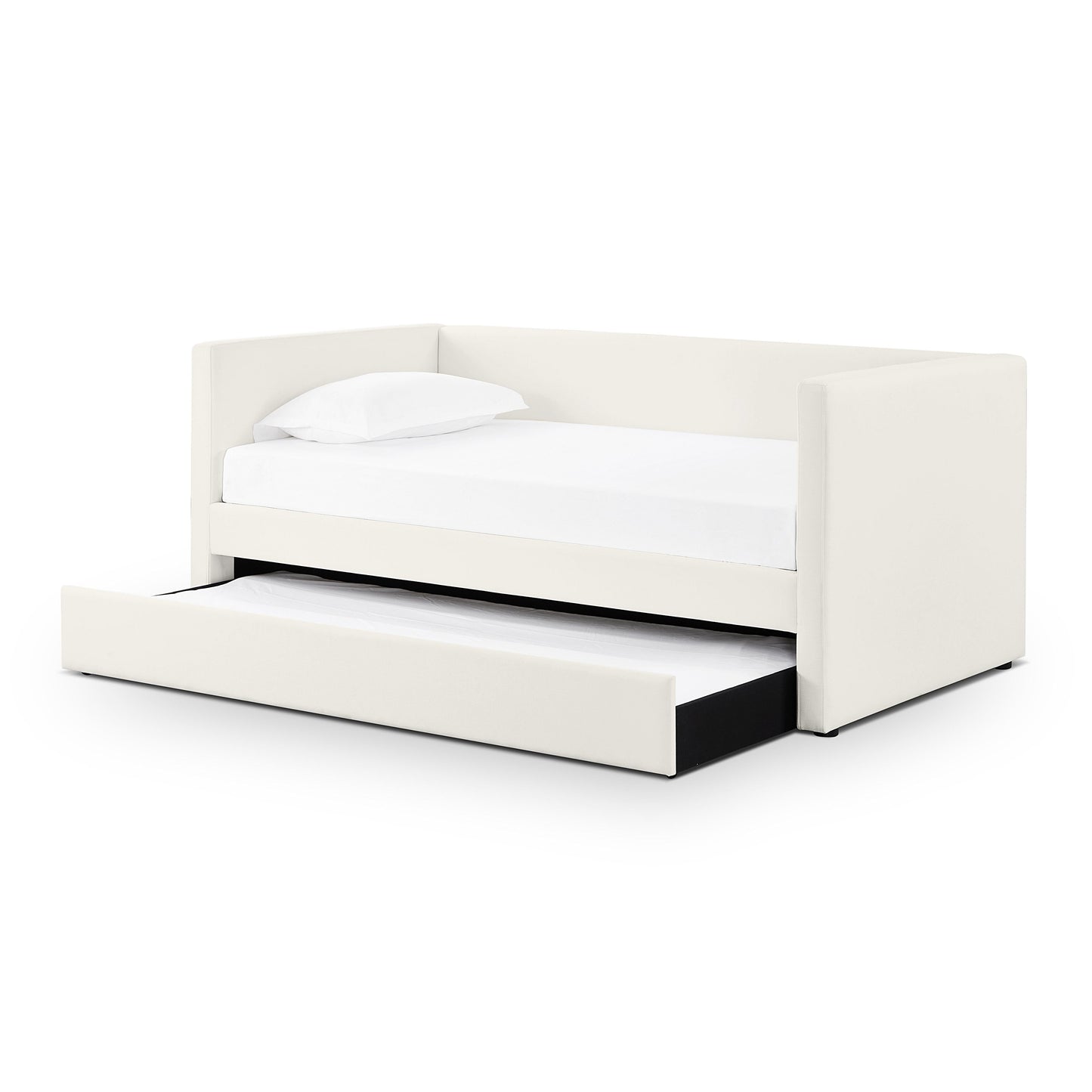 Alice Linen Twin Trundle Bed