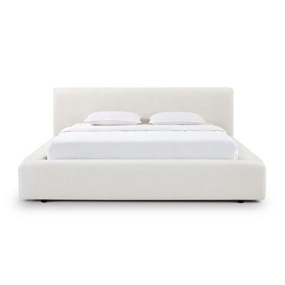 Meena Cream Upcycled Performance Linen Storage Bed