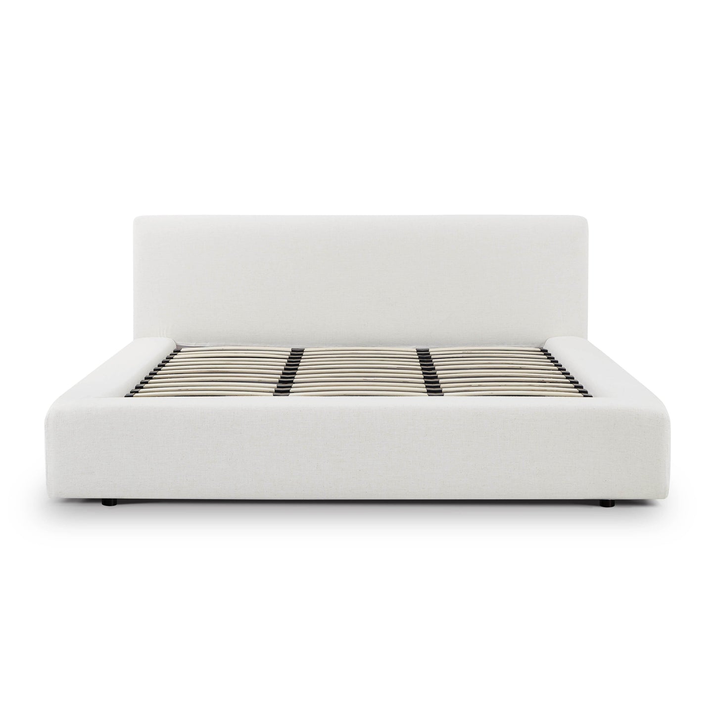 Meena Cream Upcycled Performance Linen Storage Bed