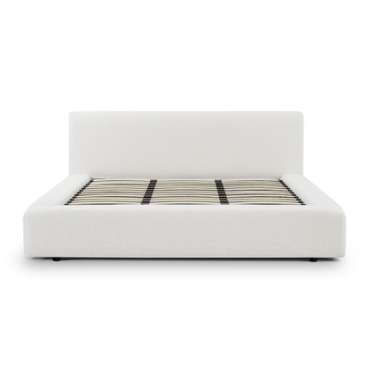 Meena Cream Upcycled Performance Linen Storage Bed