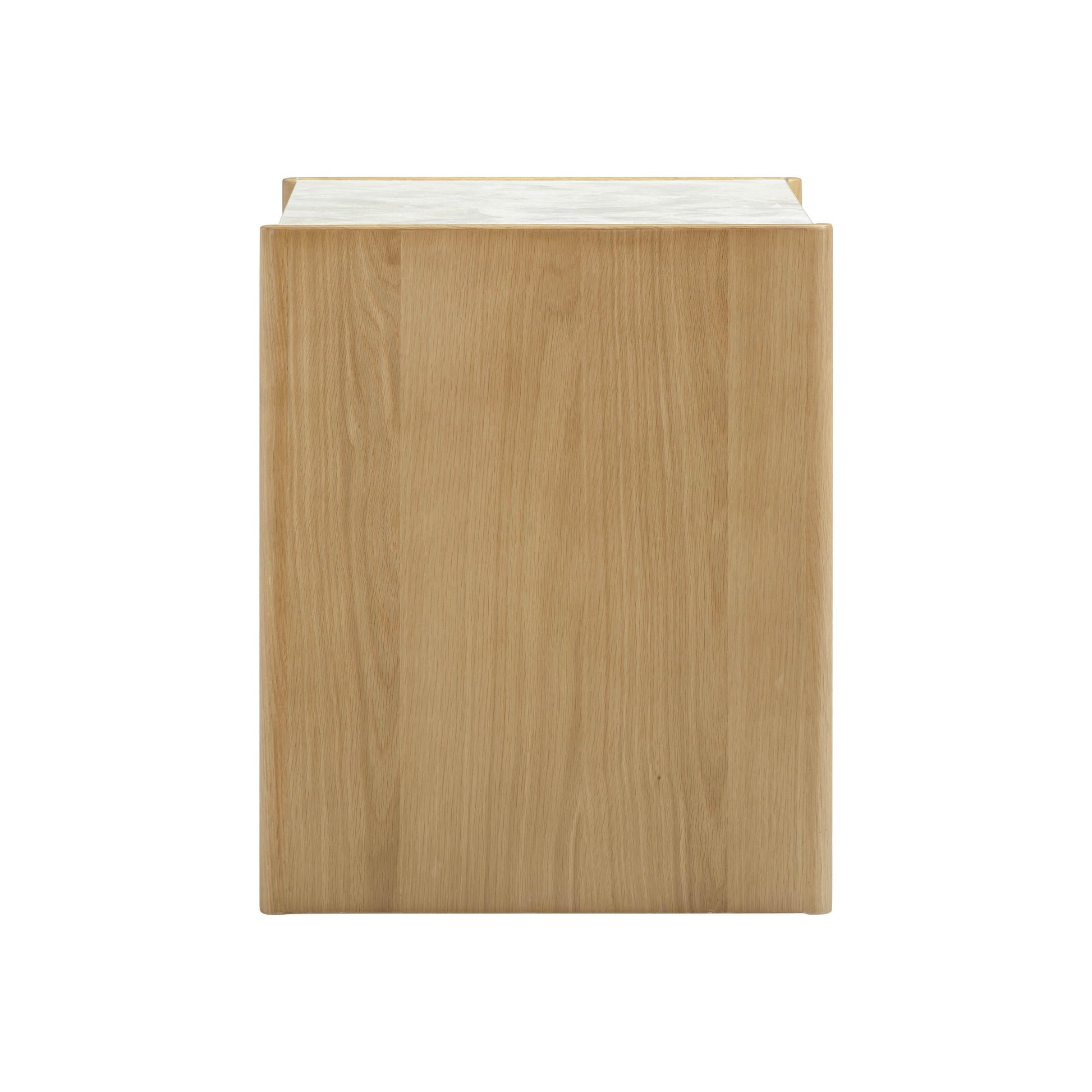 Paige 26" Natural Oak 2-Drawer Nightstand