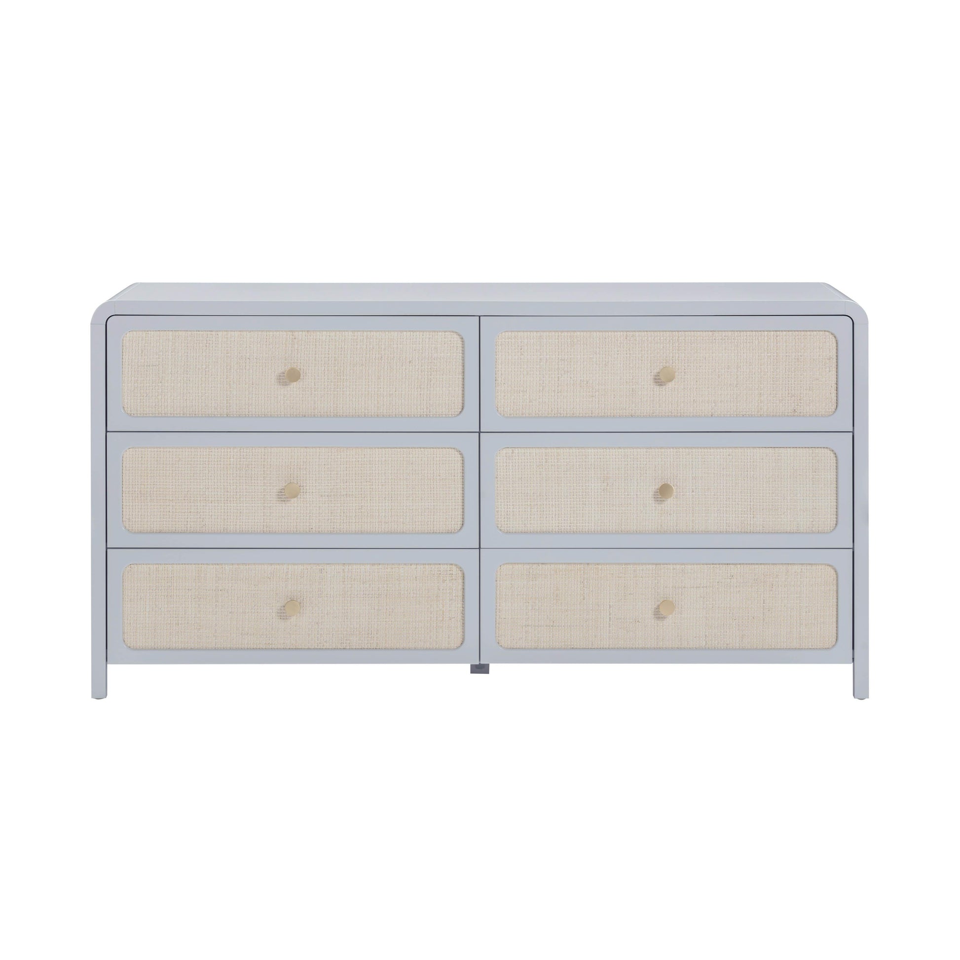 Patty 62" Rattan 6 Drawer Dresser