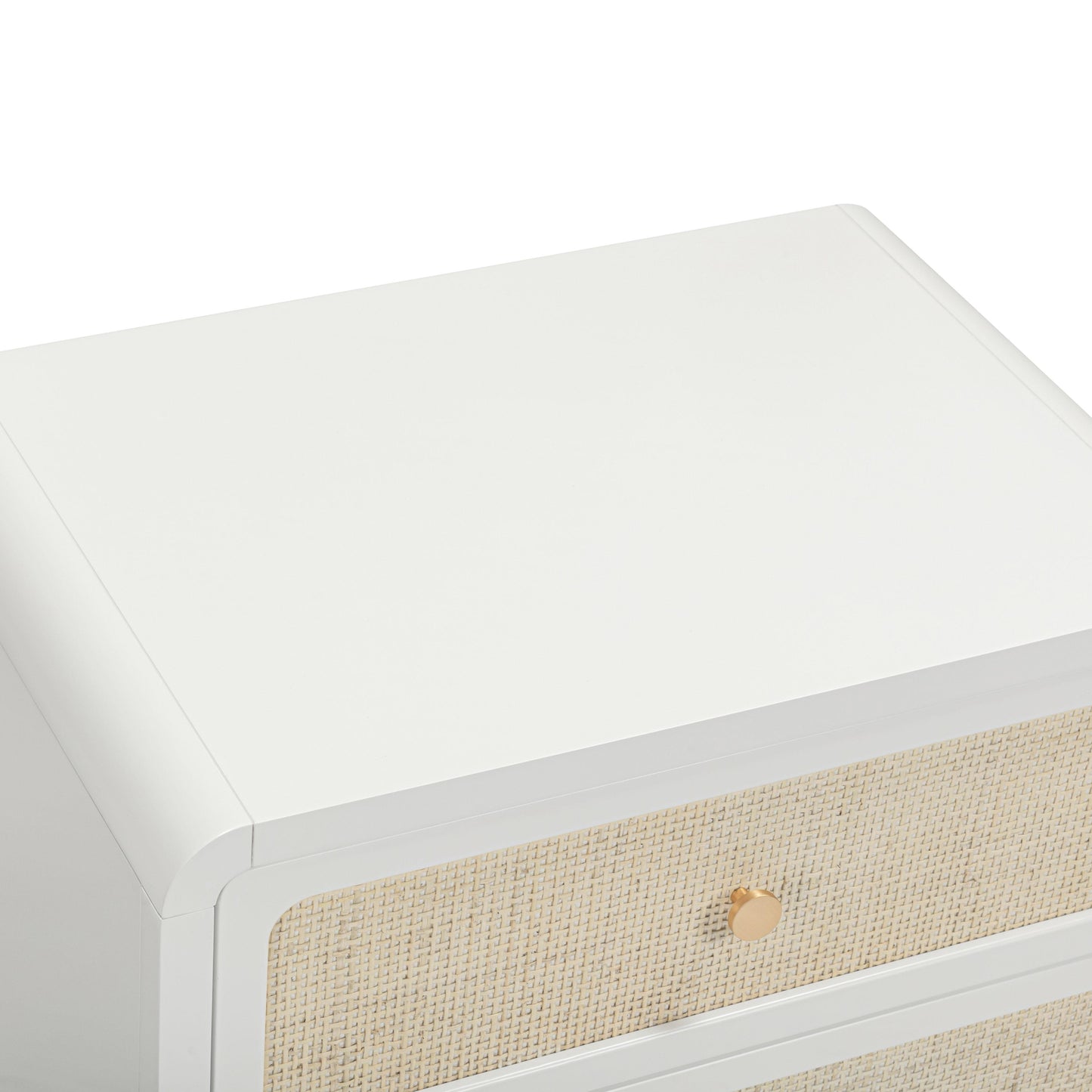 Patty 28" Rattan 2 Drawer Nightstand