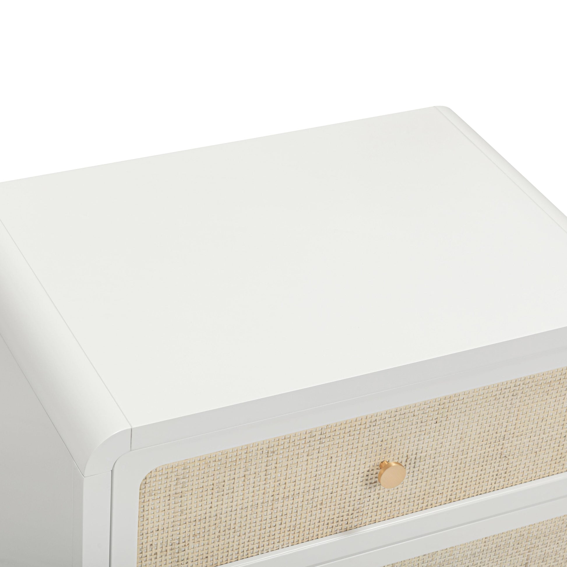 Patty 28" Rattan 2 Drawer Nightstand