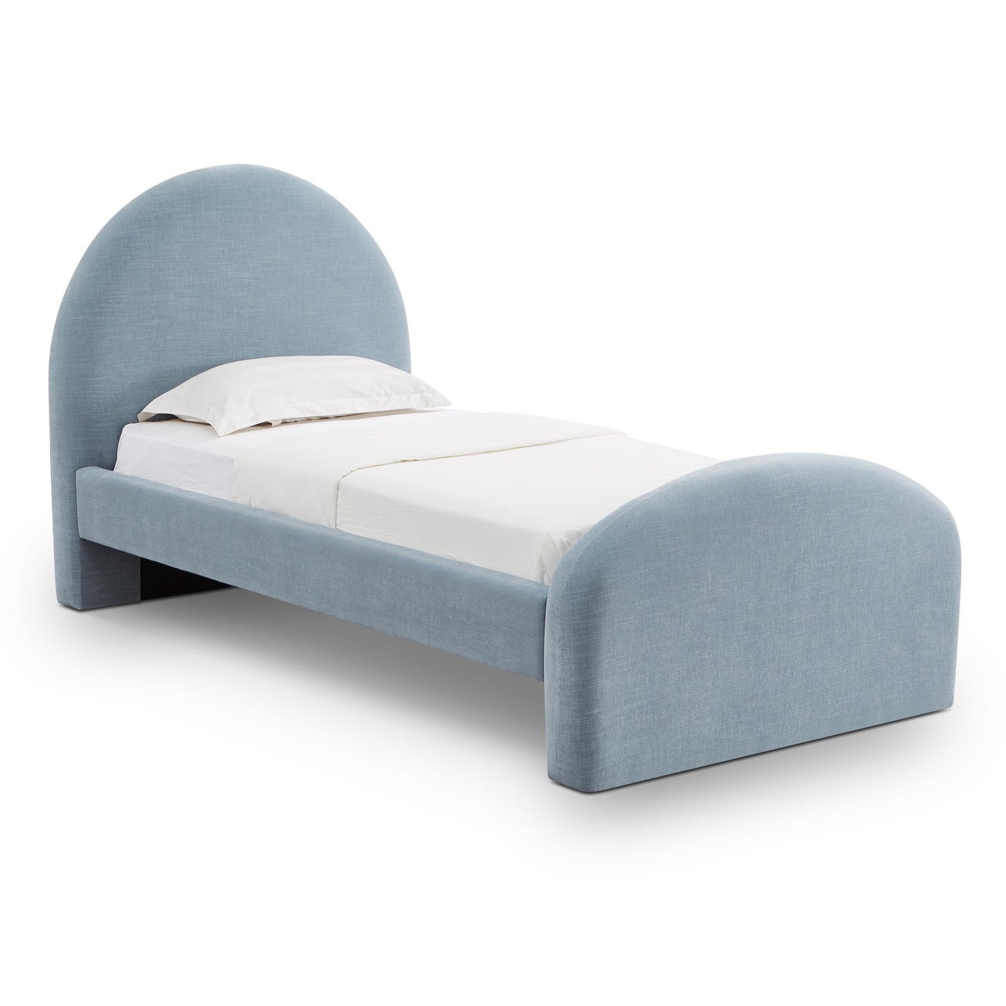 Moon Chambray Blue Performance Chenille Twin Bed - Default Variant