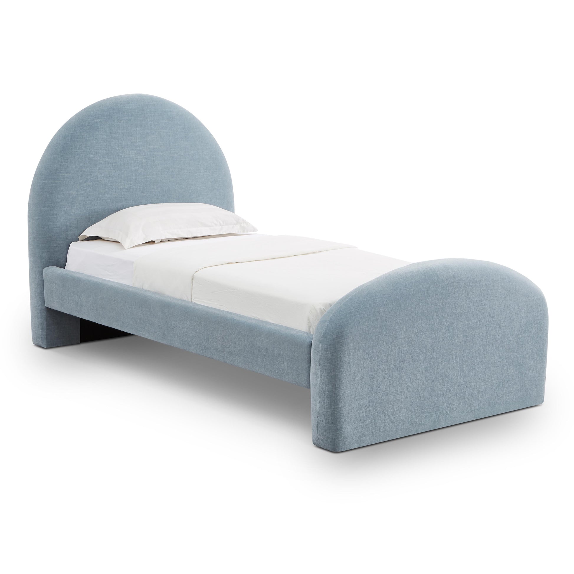 Moon Chambray Blue Performance Chenille Twin Bed - Default Variant