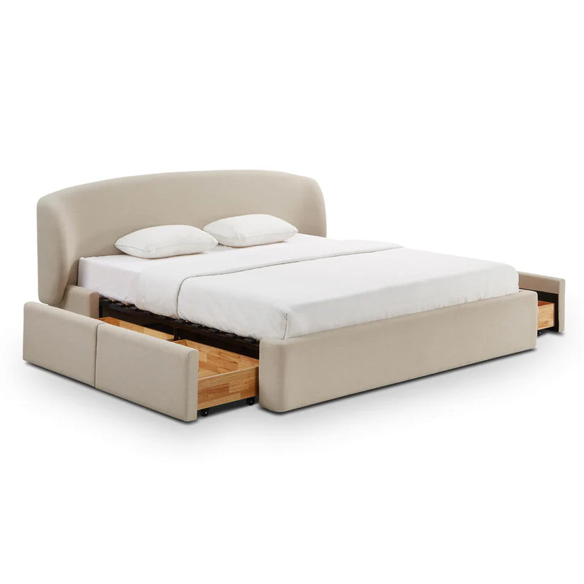 Corey Upcycled Linen Storage Bed