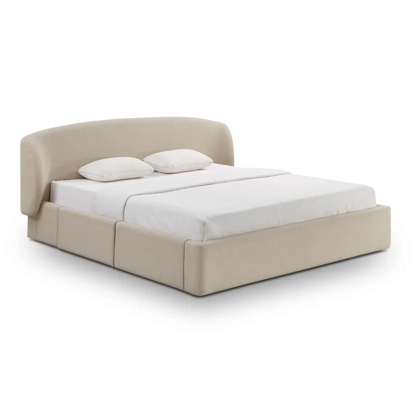 Corey Upcycled Linen Storage Bed