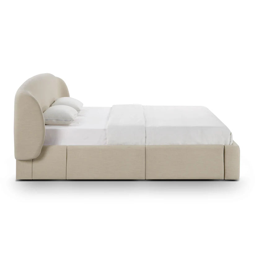Corey Upcycled Linen Storage Bed